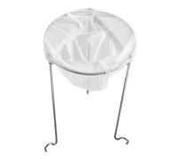 Juego de colador de mermelada, soporte y bolsa de acero inoxidable, kit de colado de mermelada reutilizable con 3 patas de gancho y bolsa de material de nailon para colar vinagre , , caldo