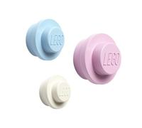 LEGO Set de Percheros de Pared (blanco, azul claro, rosa)