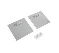 Juego de colgadores para cuadros de pared, accesorios de pared, chapas adhesivas, espaciadores, placas adhesivas, metal espejo, Wall-Art