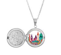 Juego de collar con medallón de arquitectura de Alemania, joyería para regalo de cumpleaños