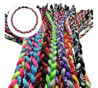 Juego de collar deportivo de nailon de 20 piezas, 45,72 cm, diseño colorido de giro, ideal para espíritu de equipo y estilos de vida activos