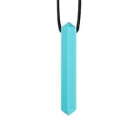 Juego de collar masticable de silicona, gema de dentición resistente a mordeduras, juguete sensorial para la , colgante masticador de joyería segura, juego de collar creativo para niños y niñas