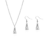 Juego de collar y aretes de fantasma de Halloween, divertidos fantasmas blancos 3D, noches de terror, calavera, corazones sangrientos, órgano, calabaza, araña, espeluznante, juego de joyas para mujer