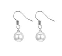 Juego de collar y aretes de perlas para mujer, collar de cuentas de imitación, pulsera, aretes para mujer, relojes de entrenamiento para hombre, talla única, Plástico, No es una piedra preciosa