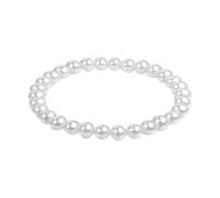 Juego de collar y aretes de perlas para mujer, collar de cuentas de imitación, pulsera, aretes para mujer, relojes de entrenamiento para hombre, talla única, Plástico, No es una piedra preciosa