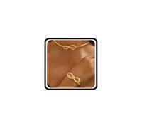 Juego de collar y pulsera de metal con lazo dorado para mujer, lazo de cuerda vintage, exquisitos regalos de joyería para fiestas, L, Metal, No es una piedra preciosa