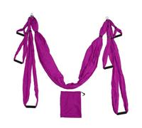 Juego de Columpio aéreo para Yoga, Columpio Colgante para Hamaca de Yoga, Juego de Columpio aéreo para Yoga, Accesorios para Montaje en Techo, poliéster y algodón Ajustable, (Púrpura)