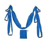 Juego de Columpio aéreo para Yoga, Columpio Colgante para Hamaca de Yoga, Juego de Columpio aéreo para Yoga, Accesorios para Montaje en Techo, poliéster y algodón Ajustable, (Azul Oscuro)
