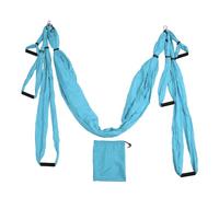 Juego de Columpio Aéreo para Yoga, Hamaca Multifuncional Antigravedad para Yoga con Longitud Ajustable para Ejercicios en Interiores y Exteriores, Fuerza Central (Lago Azul)