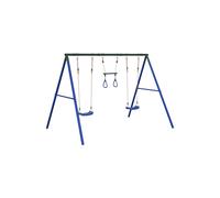 Juego De Columpios De Exterior Vidaxl Con Columpios Y Trapecio - Juego De Columpios De Exterior MKP