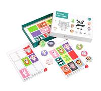 Juego de combinación de animales, tarjetas de seguimiento de animales para niños, juegos de emparejamiento, juegos de lógica Ubicación de los animales que ordenan juguetes educativos, juego de