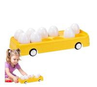Juego de combinación de colores,Juguetes de combinación de colores - Clasificador de formas de autobús de zanahoria de huevo | Juguetes sensoriales educativos para habilidades motoras finas, juegos de