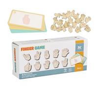 Juego de combinación de memoria, actividad de aprendizaje de gestos con las manos, juguete para el desarrollo del cerebro con tarjetas divertidas, herramienta educativa para niños con diseño interacti