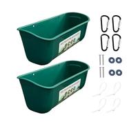 Juego de comedero colgante para cabras - 2 unidades para deshidratar, comedero colgante con clips | Dispensador de agua para pollos | Bebedero colgante para pollo | Contenedor de comida para ganado |