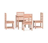 Juego de comedor para jardín 5 pzas madera maciza douglas vidaxl