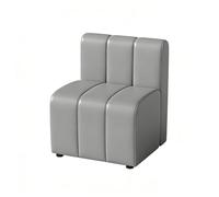 Juego de comedor, parte superior de mármol sintético de estilo industrial con marco de metal resistente y asiento tapizado para cafetería, bistró, panadería, salón y restaurante