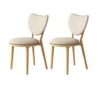 Juego de comedor rústico de madera maciza de 2/4/6 sillas de corazón con cojines, perfecto para cocina, comedor, sala de estar y estudio, muebles elegantes y cómodos