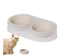 Juego de comida y agua para gatos: comida para perros para gatos y platos de agua, cuencos para gatos dobles, cuencos para gatos de interior, plato doble comida para gatos para gatitos cachorros