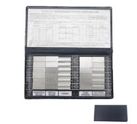 Juego de Comparadores de Rugosidad Superficial, Bloques Patrón de Rugosidad Estándar, 30 Bloques de Muestra (0.05-12.5 µm), Herramienta de Calibración de Alta Precisión, para Control