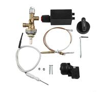 Juego de componentes de calentador de gas para uso en patio con válvula de control a prueba de fallos, interruptor de inclinación de termopar y perilla de control