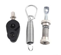 Juego de componentes de pedal de bombo de un solo patada, tensor de resorte de metal para kits de tambor de doble cadena (B)