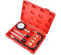 Juego de comprobación de compresión: kit de prueba de compresión, medidor de compresión, bujía, comprobador de compresión, comprobación de compresión, medición de coche, M10, M12, M14, M18, manómetro