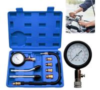 Juego de comprobadores de compresión, medidor de compresión, bujía, comprobador de compresión, comprobador de compresión para coche, M10, M12, M14 y M18, color azul