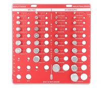 Juego de comprobadores de roscas de 34 piezas para tornillos, tuercas y pernos, medidores de tamaño de rosca de precisión de aleación de aluminio para identificación de roscas