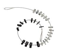 Juego de comprobadores de roscas de pernos y tuercas de acero al carbono, 26 piezas, 14 pulgadas y 12 tamaños métricos, calibre identificador de tamaño de rosca de doble cara con