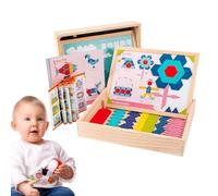 Juego de con Bloques de Patrones | con Piezas Multicolores para Actividades de Ingenio | Juguetes de Matemáticas Tempranas de Patrones para Niños | para Niños y Niñas, Hijos e Hijas en Edad