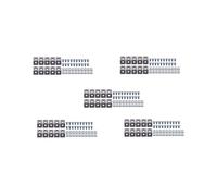 Juego de Conector de Perfil de Aluminio Serie 2020 250 Piezas de Soporte de Esquina para Accesorios de Perfil de Aluminio Con Ranura de 6 mm