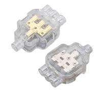 Juego de Conectores Cable en Miniatura, Kit 5 Piezas, Bloques Terminales, for Duro Un Solo Hilo, Inserción Directa, Conductor Latón(1 Inlet 3 Outlet)