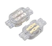 Juego de Conectores de Cable en Miniatura, Kit de 5 Piezas, Bloques de Terminales, for Cable Duro de Un Solo Hilo, Inserción Directa, Conductor de Latón Terminales y kits(2 Inlet 2 Outlet)