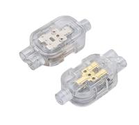 Juego de Conectores de Cable en Miniatura, Kit de 5 Piezas, Bloques de Terminales, for Cable Duro de Un Solo Hilo, Inserción Directa, Conductor de Latón Terminales y kits(1 Inlet 2 Outlet)
