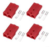 Juego de conectores de doble etapa de dos polos 75A 4pcs para la integración del sistema de almacenamiento de energía y reFor nuevas unidades de conversión de energía (rojo)