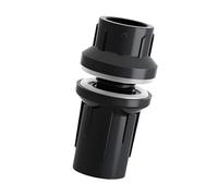 Juego de conectores de mamparo para tanque, accesorio roscado con sellos de junta para líneas de desbordamiento, drenaje y filtro Accesorio de plomería para acuario Conector de mamparo Paso roscado de