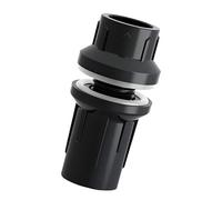 Juego de conectores de mamparo para tanque, accesorio roscado con sellos de junta para líneas de desbordamiento, drenaje y filtro Accesorio de plomería para acuario Conector de mamparo Paso roscado de
