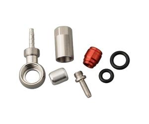 Juego de conectores de manguera de extremo de cable hidráulico para bicicleta para nivel SRAM rojo HRD Elixir ETAP S900, acero plateado