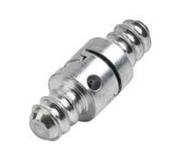 Juego de conectores de resorte de limpieza de dragado macho y hembra de 16 mm para taladro eléctrico - Acero al carbono galvanizado, 2 piezas (par) - Compatible con alimentación