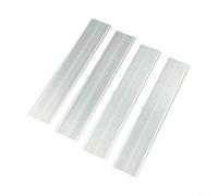 Juego de conectores de riel de montaje solar para perfiles de aluminio de 40 x 40 mm, longitud total de 200 mm, compatible con canales solares estándar (4 piezas)
