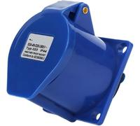 Juego de conectores industriales, 1 pieza ZQ-323, 3 orificios, 32 A, enchufe industrial, IP44, oculto, for obras y maquinaria(Solid)