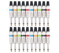 Juego de Conectores Pronomic Jack 6,35mm 20 uds. color