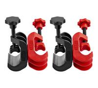 Juego de conectores transversales STE-CC-SET, Soporte negro/Rojo