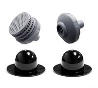 Juego de conexión de piscina de 32 mm para piscinas compatibles con Intex, kit adaptador ABS con acoplamiento de manguera para revitalización de agua y sistemas de agua salada, color gris