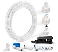 Juego de conexión universal para manguera de frigorífico, conector de manguera de agua, cortador de tubos, para frigorífico Side by Side, sistema de ósmosis inversa, agua potable