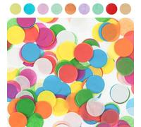 Juego de confeti para bodas, 6000 unidades, confeti redondo, decoración para cañones de confeti, bodas, cumpleaños, decoración de mesa, confeti multicolor, 1,5 cm, para celebraciones y fiestas