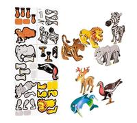 Juego de construcción - 3D de Animales Interactivos,Puzles 3D de Animales,para Niños, Adolescentes, Escuela, Guardería, Cumpleaños