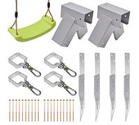 Juego de Construcción - Columpio para Parque Infantil y Jardín - Columpio de Plástico Infantil | Fabricado en la Unión Europea (100°, Gris)