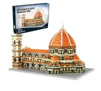 Juego de construcción de catedral (5278 piezas), Santa Maria del Fiore Florence Micro Mini Kit de ladrillos de construcción, famoso juguete de arquitectura de iglesia italiana, regalo de decoración
