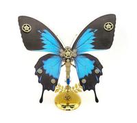 Juego de construcción de mariposa de metal 3D, 150 piezas, modelo mecánico steampunk, juego de montaje, decoración de escritorio coleccionable para adultos aficionados